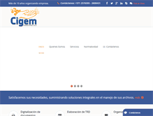 Tablet Screenshot of cigemconsultores.com